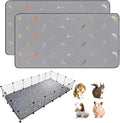 2Pcs Guinea Pig Cage Liners,Guinea Pig Fleece Cage Liners36''X72'' Super Absorbent Washable Pee Pads Reusable for Rabbit Hamster Chinchilla