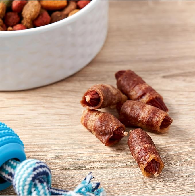 Golden Rewards Pigs in a Blanket Dog Treats, 16 oz, Air-Dried Jerky, Made with Real Chicken Breast and Pork, No Added Sugar, Corn, or Soy, Perfect for Training or Rewarding Dogs