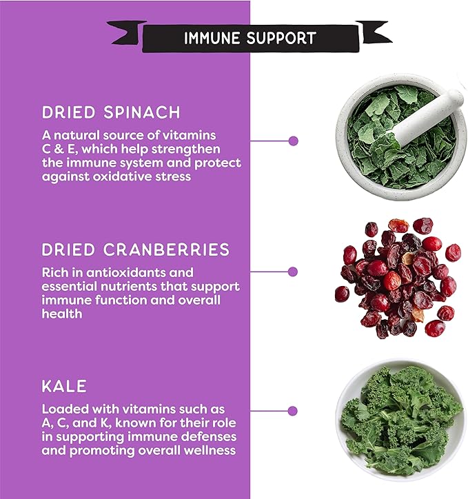 CHAMPS Soft Healthy Dog Treats for Immune Support & Training Snacks Made with Spinach, Cranberry & Kale - Smoky Pork - 16 oz