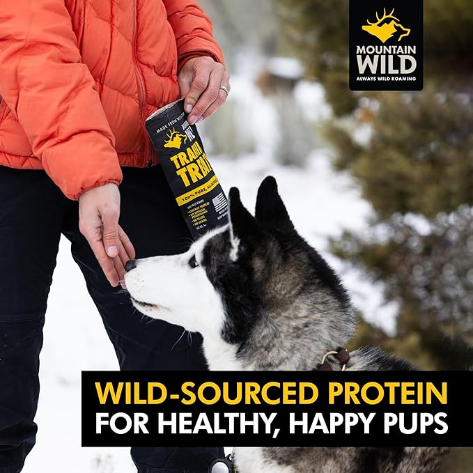 Training Treats for Dogs & Puppies – Elk & Venison Protein Puppy & Dog Treat – High Value, All-Natural, No Fillers, Grain-Free, No Artificial Preservatives – 4oz, 1 Bag