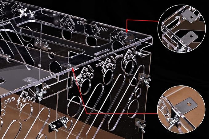 2X2 feet Acrylic Guinea Pig Cages Lid DIY Acrylic Panels with Installation Accessories