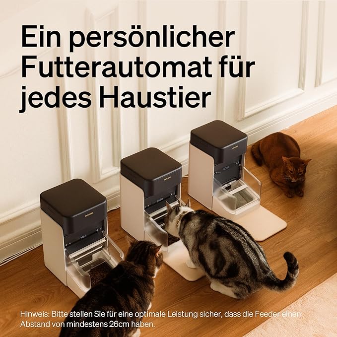 PETLIBRO Automatic Cat Feeder, Wi-Fi Rechargeable Pet Food Dispenser Battery-Operated with 30-Day Life
