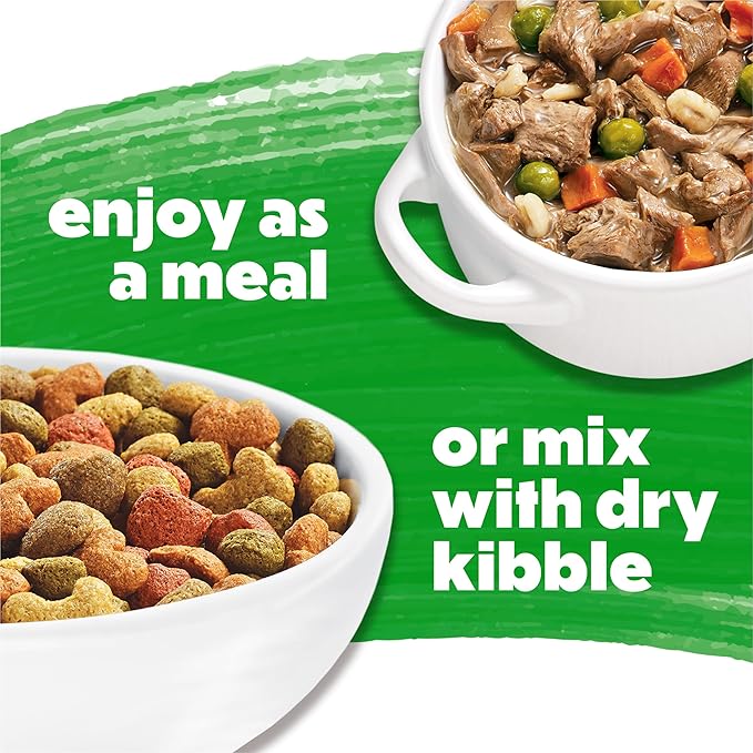 Beneful Purina Dog Food Freshly Prepared Meals Beef and Chicken Medley with Green Beans, Carrots and Wild Rice - (Pack of 16) 10 oz. Tubs