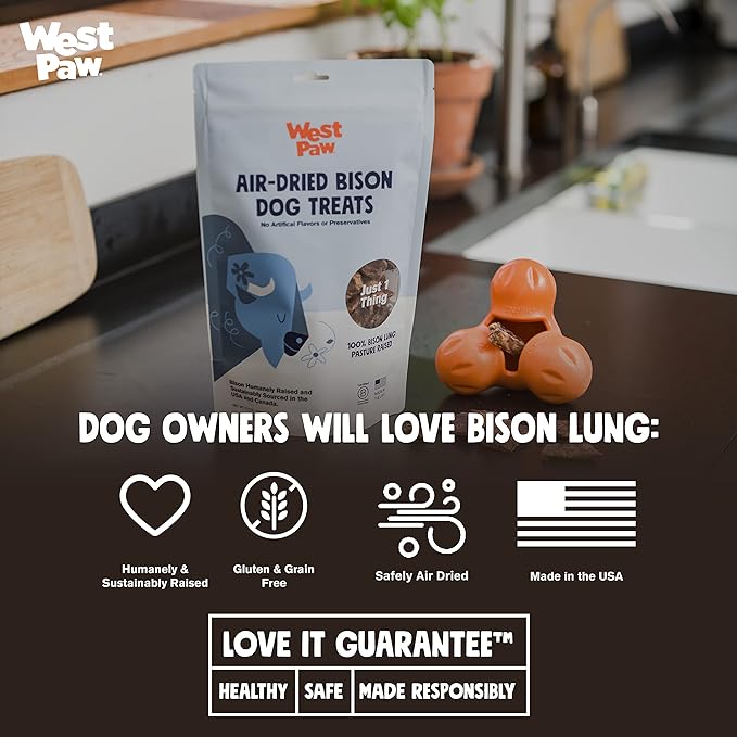 WEST PAW Bison Lung Dog Treats