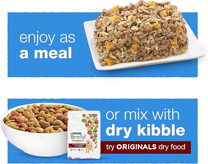 Beneful Purina Wet Dog Food, Chopped Blends with Turkey - (8) 10 oz. Tubs (Pack of 2)