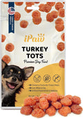 iPaw Turkey Tots Dog Treats for Puppy Training, All Natural Human Grade Dog Treat, Hypoallergenic, Easy to Digest (Turkey Tots)