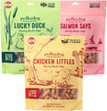 Polkadog Crunchy Training Bits Variety 3 Pack - Chicken Littles, Lucky Duck, Salmon Says, All Natural, Limited Ingredient, Training Treats for Dogs, Great for Allergies, Handcrafted in USA - 7oz (3pk)