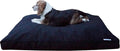 Dogbed4less XL Memory Foam Dog Bed Pillow with Waterproof Liner and Durable Pet Bed Canvas Cover 40X35 Inches, Black