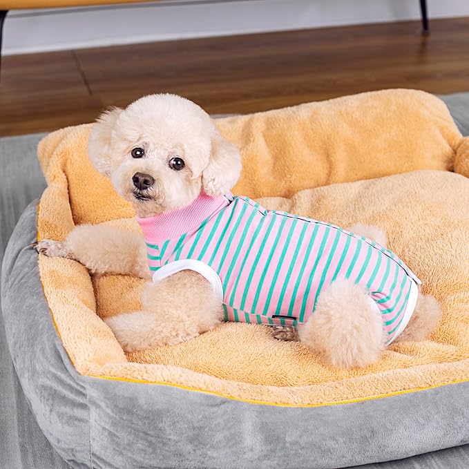 2 Packs Pet Dog Recovery Onesie Suit for Dogs Cats After Surgery,Dog Abdominal Wounds Bandages Cone E-Collar Alternative. (Grey, XXL)