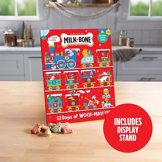 Milk-Bone Holiday 12 Day Treat Calendar, 2.85 oz Box