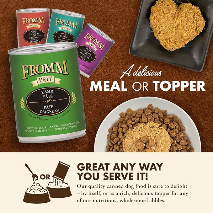 Fromm Lamb Pate Dog Food - Premium Wet Dog Food - Lamb Recipe - Case of 12 Cans