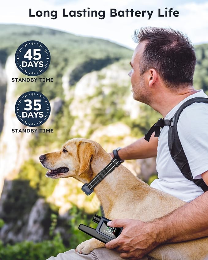 Jugbow Dog Shock Collar 2 Dogs (10-120Lbs) - 4200FT Dog Training Collar with Remote IPX7 Waterproof Electric Collar with 4 Training Modes, Rechargeable e-Collar for Lager Medium Small Dog (NBU)