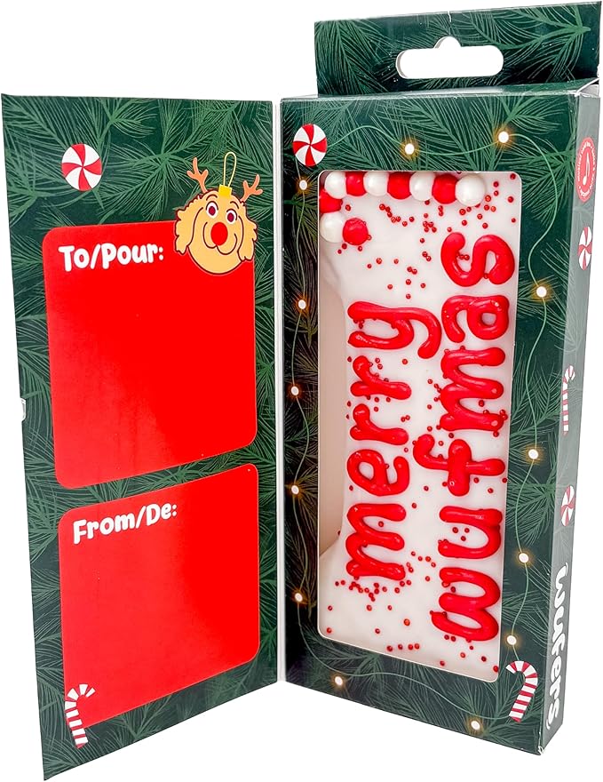 Wufers Pawliday Gourmet Cookie Dog Treats (Singing Card & Bone)