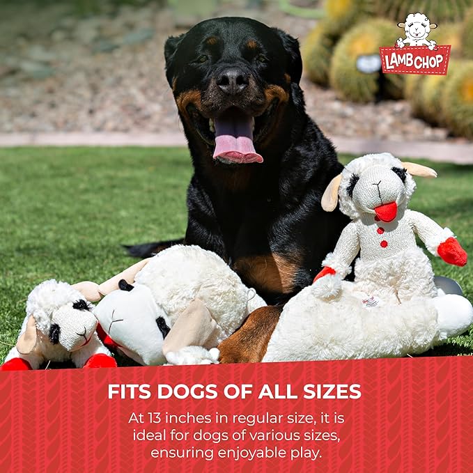 Multipet Standing Lamb Chop 13" Dog Toy