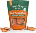 Wholesome Pride Sweet Potato Chews Dog Treats – All-Natural, Single-Ingredient, Grain-Free, 16 oz