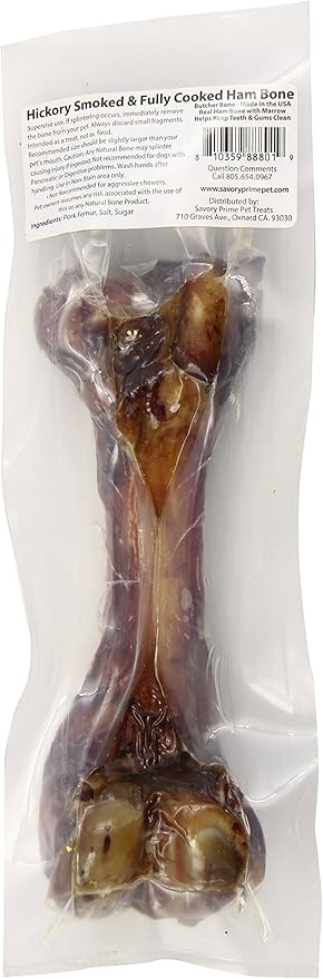 Savory Prime Ham Butcher Bone, Medium and Large, Model: 88801, NATURAL