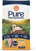 Canidae Pure Farm to Bowl Free-Range Chicken & Pea, Healthy Weight, Grain-Free Dry Dog Food, Adult, 22lb