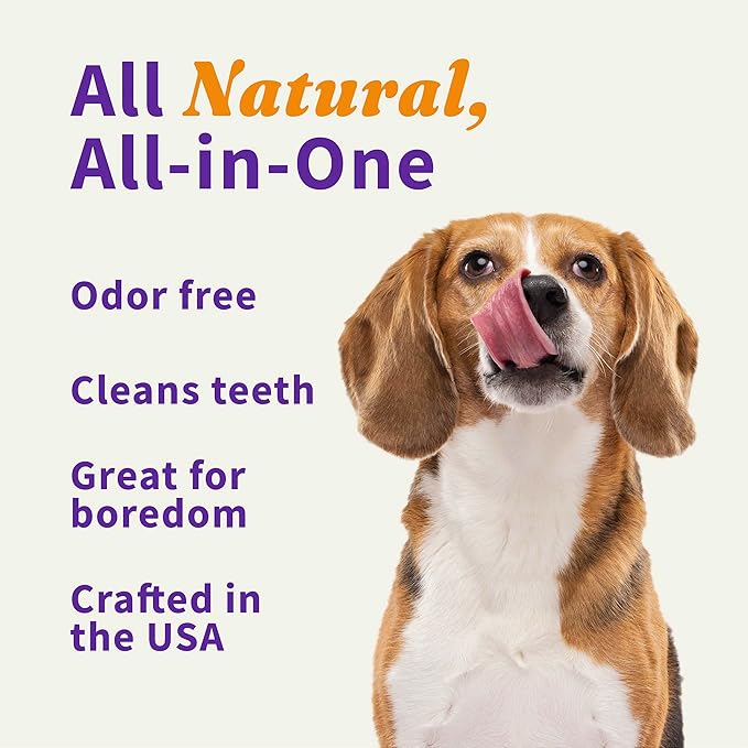 Halo Bully Stick Dog Treats, 100% Beef Bully Chews, For Cleaning Teeth & Dental Health, All-Natural High Protien Treat, 2 Oz Pouch