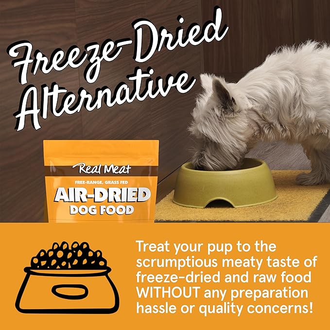 TRMC Real Meat Air Dried Dog Food w/Real USA Chicken - Two 2lb Bags of Grain-Free Real Meat Dog Food Sourced from Free-Range, Cage Free Chicken - Digestible, All Natural, High Protein