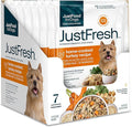 JustFoodForDogs JustFresh Wet Dog Food, Fresh Pet Meals and Toppers with No Preservatives, Resealable Package, Human Grade, Home-Cooked Turkey, 12 oz - 7 Pack