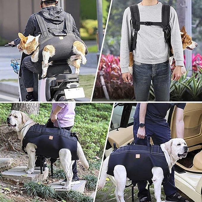 Dog Lift | Adjustable Breathable Lift Sling - Dog Support Harness - for Large Breed Senior Elderly Rehabilitation Mobility Aid Daily Walk Travel Hiking