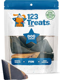 123 Treats | Cow Hooves for Dogs | 100% Natural Long Lasting Hoof Dental Dog Thick Chews, Perfect as Hooves for Dogs to chew. Made from Free Range, Grass Fed Cattle with NO Additives - (10 Count)