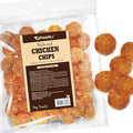 A Freschi srl Chicken Jerky Dog Treats, All Natural, High-Protein, Healthy & Easily Digestible, Grain-Free Puppy Chews, Human Grade Training & Rewards Dog Snacks, Chicken Chips, 16 oz Pack