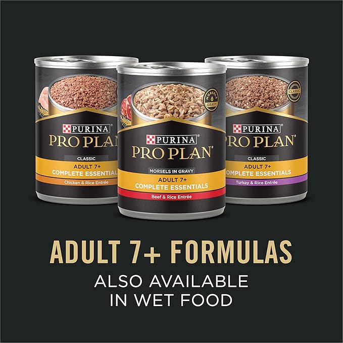 Purina Pro Plan Senior Dog Food With Probiotics for Dogs, Shredded Blend Chicken & Rice Formula - 18 lb. Bag