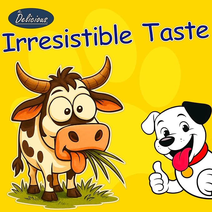 Mr. Delicious Bully Sticks for Dogs, 10 Count, 6 Inch Medium, Consistent Thickness, All Natural, Grass Fed, Rawhide-Free, Single Ingredient, Long Lasting Dog Chews