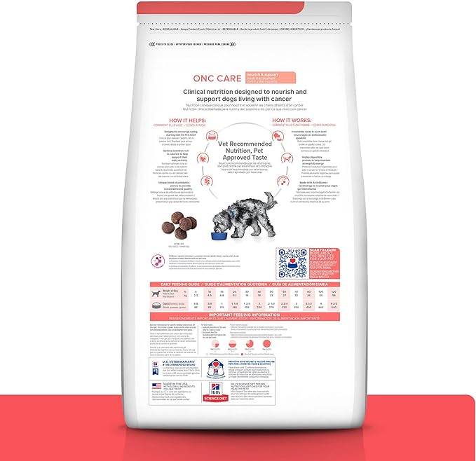 Hill's Prescription Diet ONC Care Dry Dog Food, Chicken, 15 lb. Bag