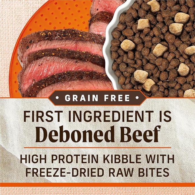 Merrick Lil’ Plates Grain Free Dry Dog Food For Small Dogs, Texas Beef And Sweet Potato Kibble With Raw Bites - 10.0 lb. Bag