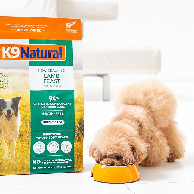 K9 Natural Freeze Dried Dog Food Lamb 4lb