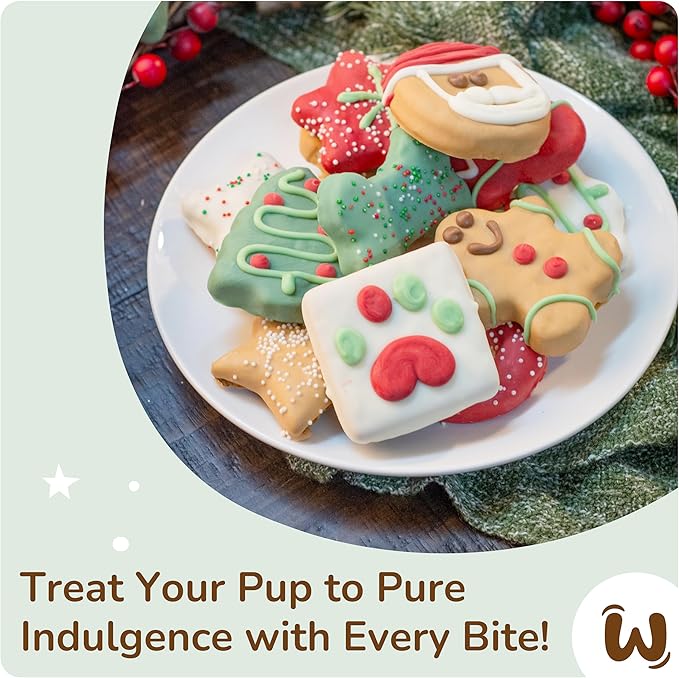 Wufers Singing Advent Calendar for Dogs | Handmade, Hand-Decorated, Dog Treats | 24 Day Countdown to Christmas for Dogs | Locally and Sustainably Sourced
