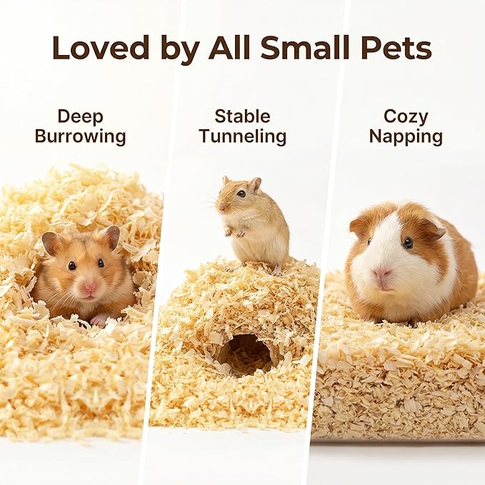 Hamster Bedding - Guinea Pig Bedding Rabbit pet Bedding Guinea Pig Rabbit Litter Snake Enclosure Horse Bedding pellets Bunny Pig Hedgehog Chicken coop Reptile Animal Bedding (1.1, Pounds)