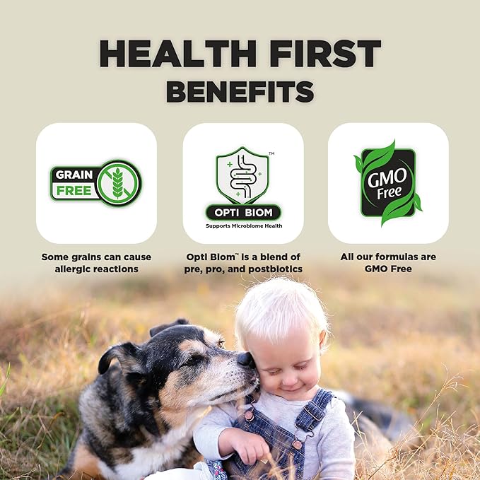 Nature's HUG Dry Dog Food, for Senior-Medium & Large Breeds, 20 lb. Bag, Chicken Flavor Plant-Based Protein Kibble, Grain-Free, Allergen-Free, Complete Protein & Balanced Nutrition