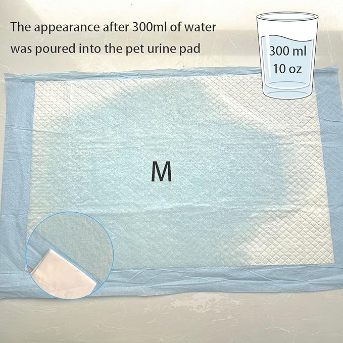 100 Pcs Guinea Pig Pee Pads, Disposable Rabbit Cage Liners Bunny Potty Training Accessories with Quick-Dry Surface for Puppy Kitten Hamsters Hedgehog（12.9"x17.7"） (Blue, S)