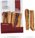 GigaBite Bully Sticks for Dogs All Natural Beef Pizzle Dog Chews, Odor & Rawhide Free Dog Treats, Long Lasting High Protein Chews Digestible Dental Dog Treat - Sticks (Monstrous 6"), Pack of 8