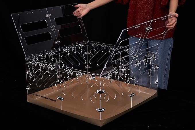 2X2 feet Acrylic Guinea Pig Cages Lid DIY Acrylic Panels with Installation Accessories