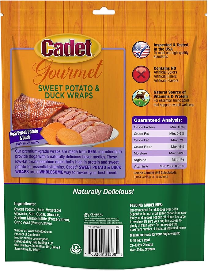 CADET GOURMET WRAPS (Duck/Sweet Potato 14 oz)