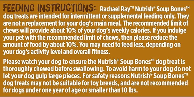 Nutrish Rachael Ray Soup Bones Long Lasting Dog Chews Variety Pack, 22 Count (Pack of 2)