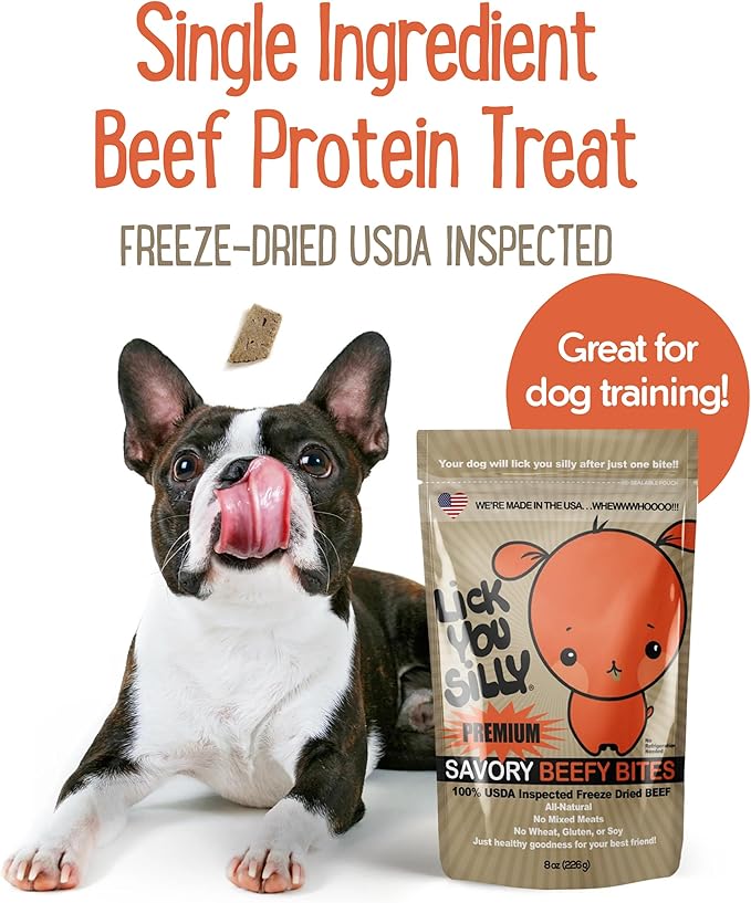 Freeze-Dried Beef Liver Dog Treats | High-Protein Training Snacks for Dogs & Puppies | Grain-Free Pet Treats for Small, Medium, & Large Breeds | Made in The USA