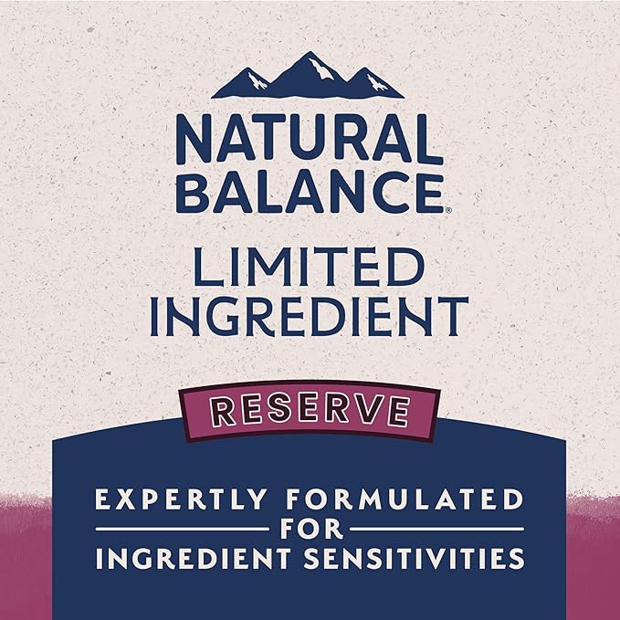 Natural Balance Limited Ingredient Adult Grain-Free Dry Dog Food, Reserve Sweet Potato & Venison Recipe, 4 Pound (Pack of 1)