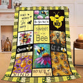 Bee Throw Blanket Bee Stuff Gifts for Kids Girls Boys Adults Women Men Soft Cozy Warm Plush Fluffy Fuzzy Fleece Blanket Decor 40''X50''