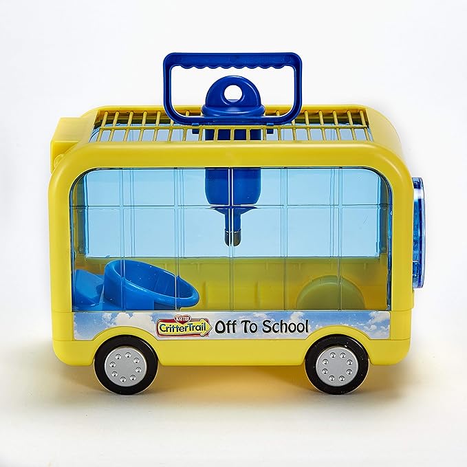 Kaytee CritterTrail Off To School Travel Carrier for Pet Hamsters, Gerbils, or Mice