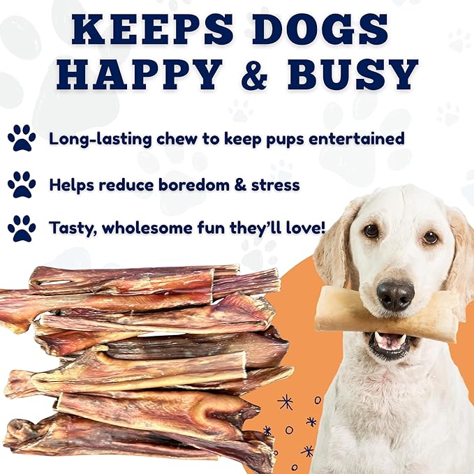 Amazing Dog Treats Gullet Sticks for Dogs- (6 Inch - 20 Count) - Jerky Chews for Dogs - Esophagus Beef Gullet