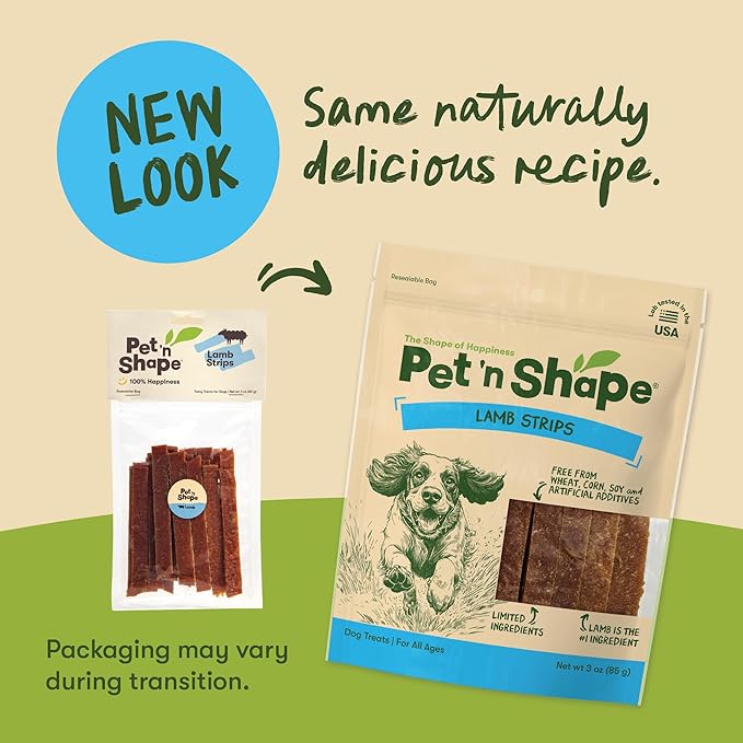 Pet 'n Shape Lamb Jerky Dog Treats - 9 Ounce