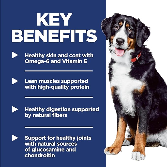 Hill's Science Diet Large Breed Adult 1-5 Dry Dog Food, Quality Protein for Joint Support & Lean Muscles, Chicken & Barley, 15 lb. Bag
