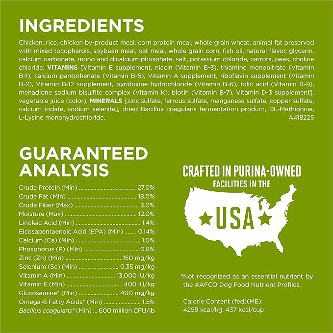 Purina ONE Plus Whole Body Support with Chicken Dry Dog Food - 8 lb. Bag