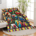 Parrot Bird Throw Blanket Macaw Stuff Gifts for Kids Girls Boys Adults Women Men Soft Cozy Warm Plush Fluffy Fuzzy Fleece Blanket Decor 60''X80''