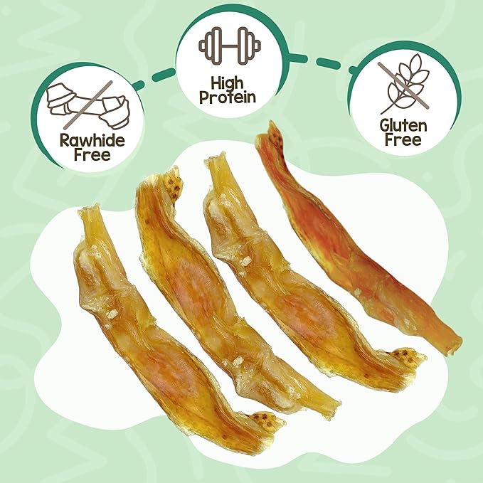 Nature Gnaws Beef Tendons for Dogs 4-5" (12 Count) - Mixed Thickness - Long Lasting for Small and Medium Dogs - Natural Beef Jerky Dog Chew Bones - Rawhide Free